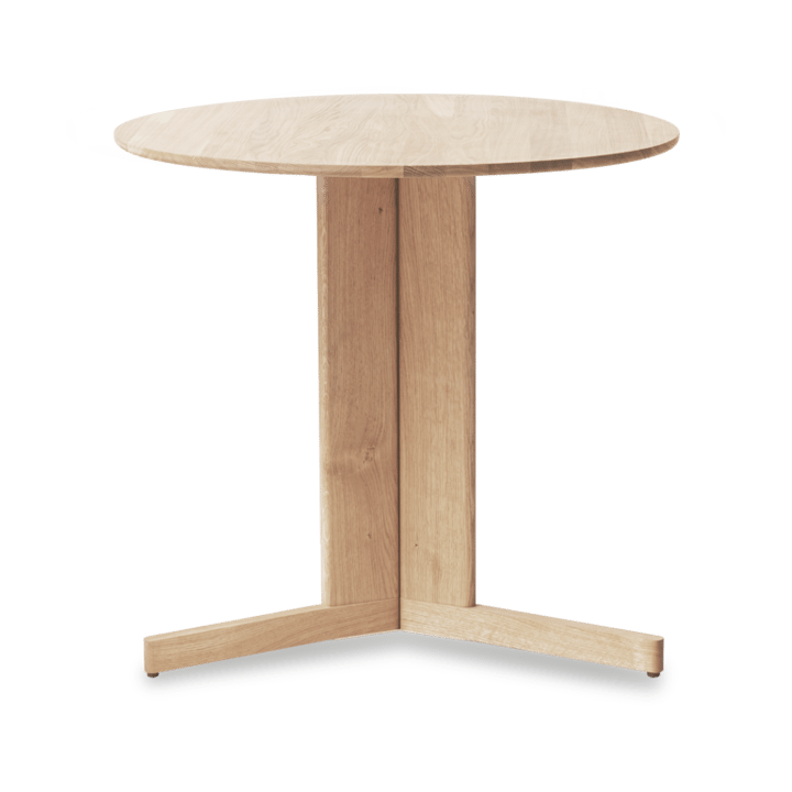Trefoil dining table Ø75 cm - White oak - Form & Refine