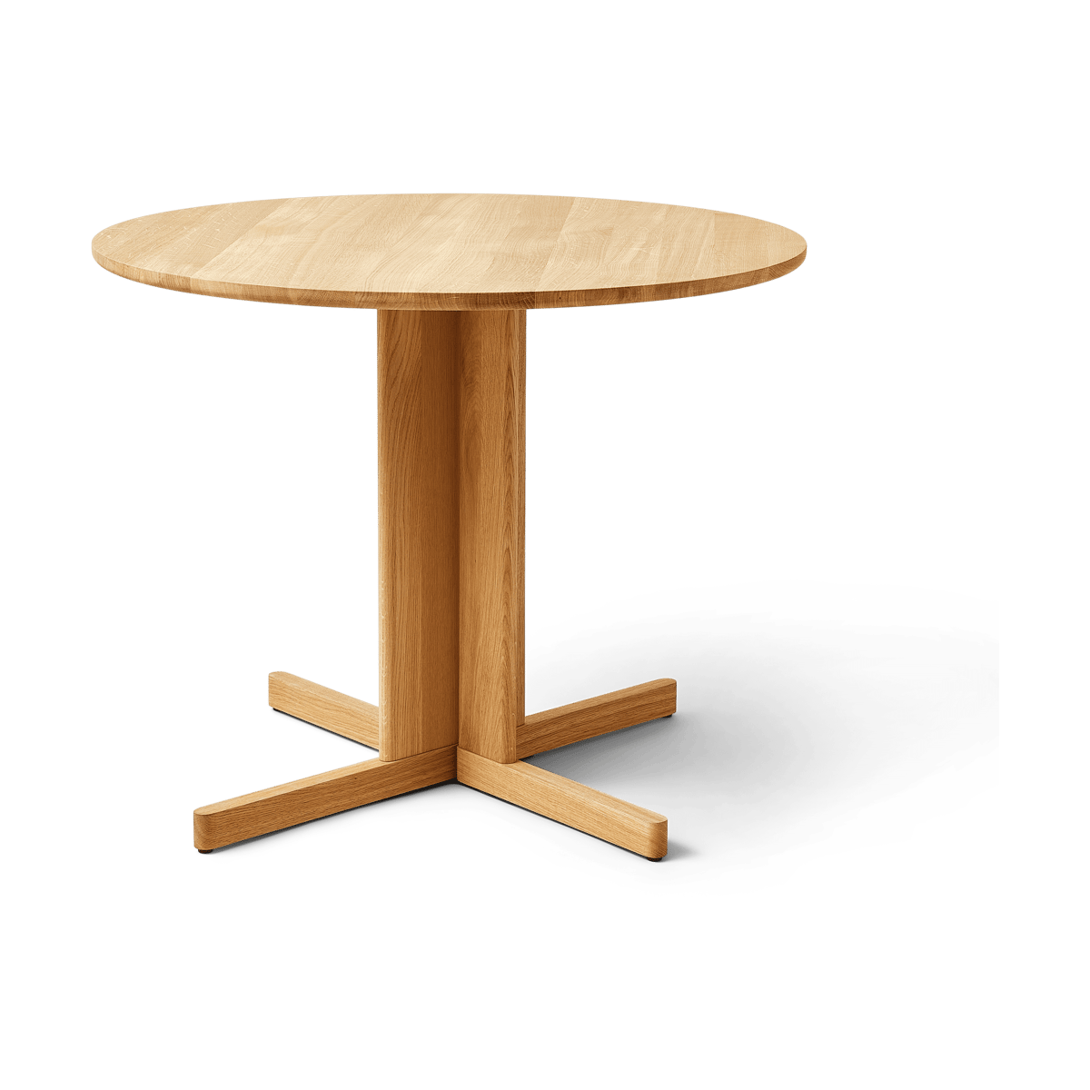 Form & Refine Trefoil dining table o90 cm Oak | Scandinavian Design | Dining tables | Brown
