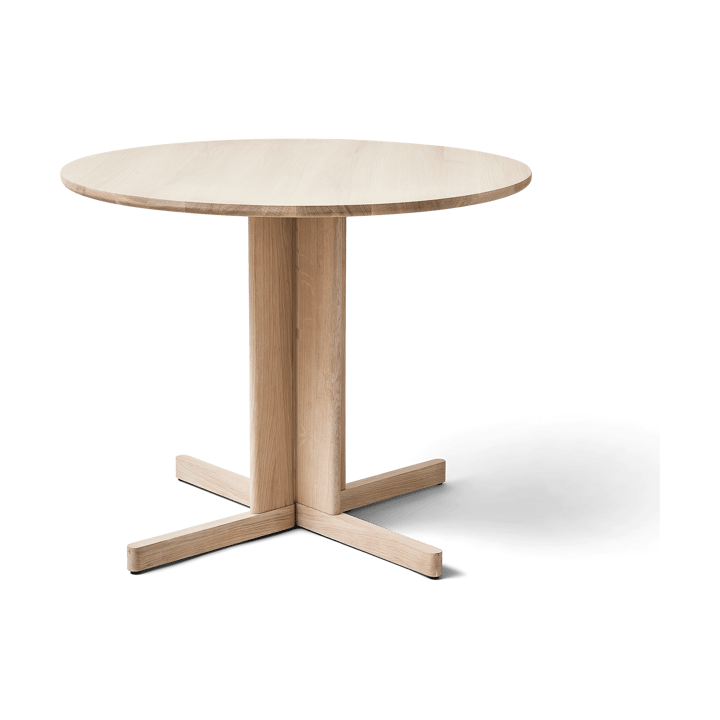Trefoil dining table Ø90 cm - White oak - Form & Refine