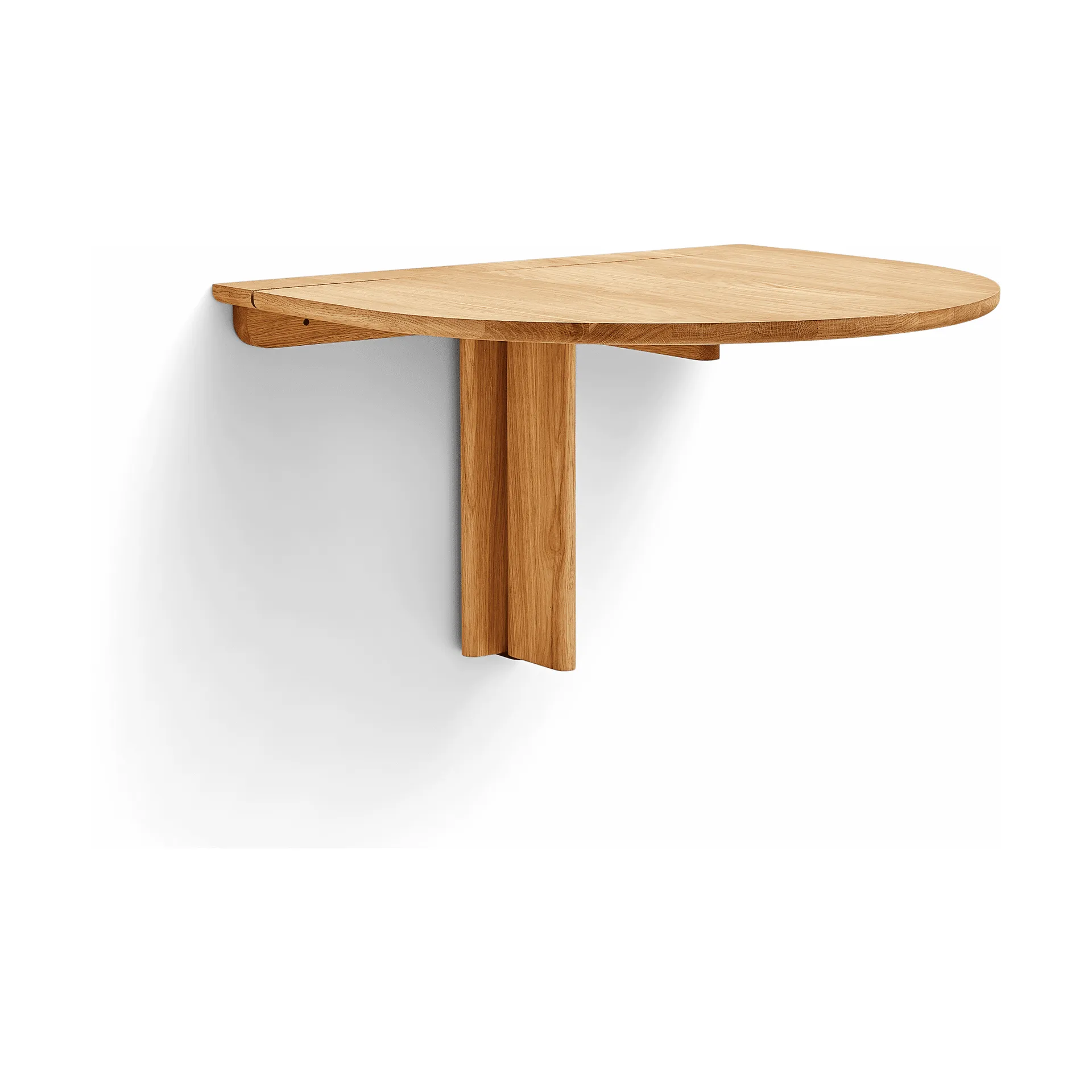 Trefoil wall-mounted table, Oak Form & Refine