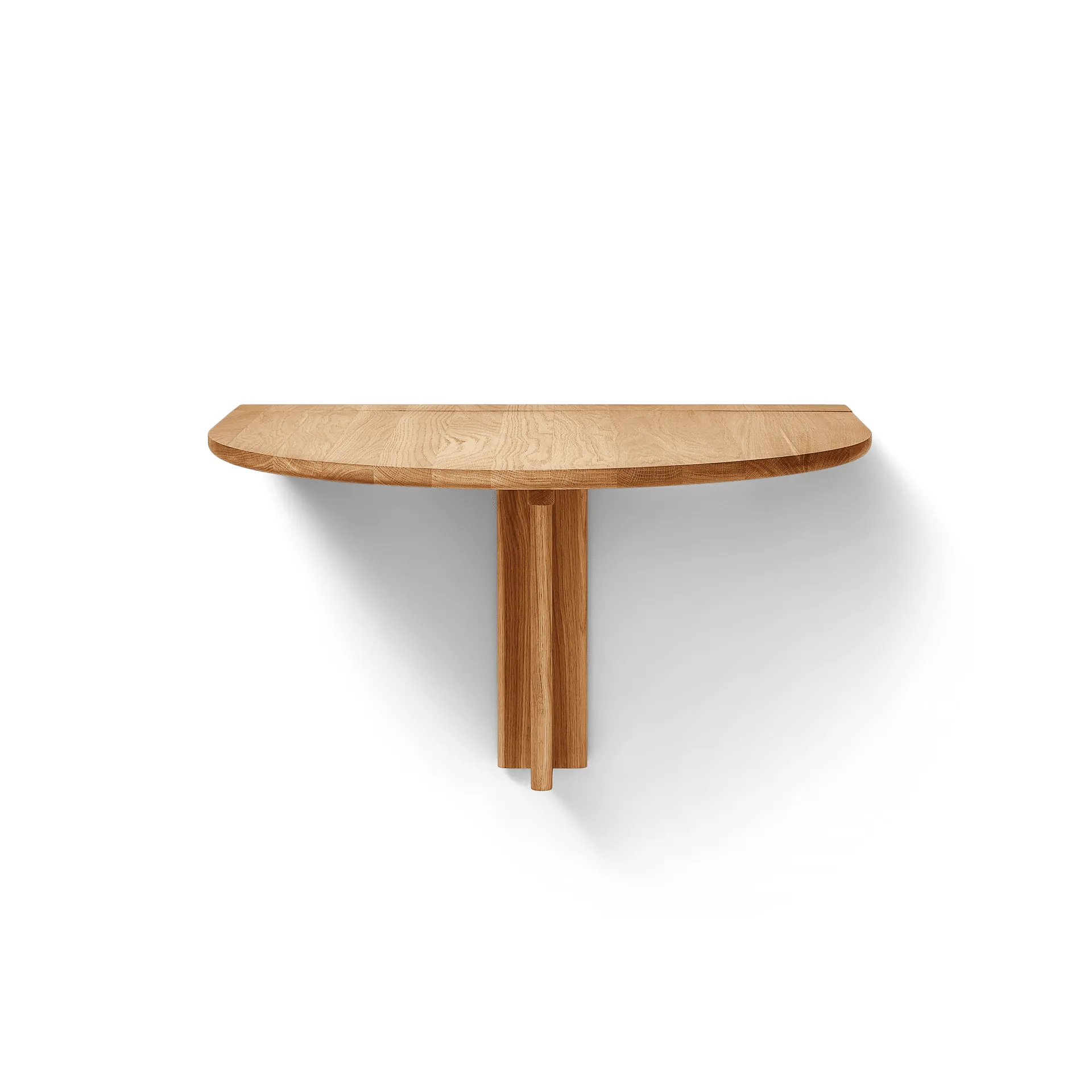 Trefoil wall-mounted table, Oak Form & Refine