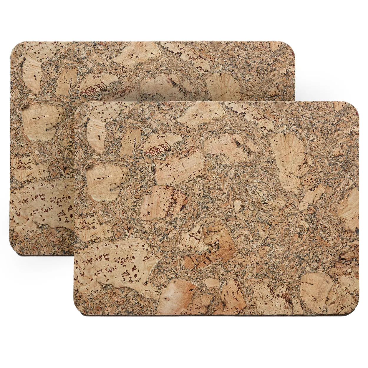 Formgatan Cork placemat 30x40 cm 2-pack Natural | Scandinavian Design | Placemats | Brown