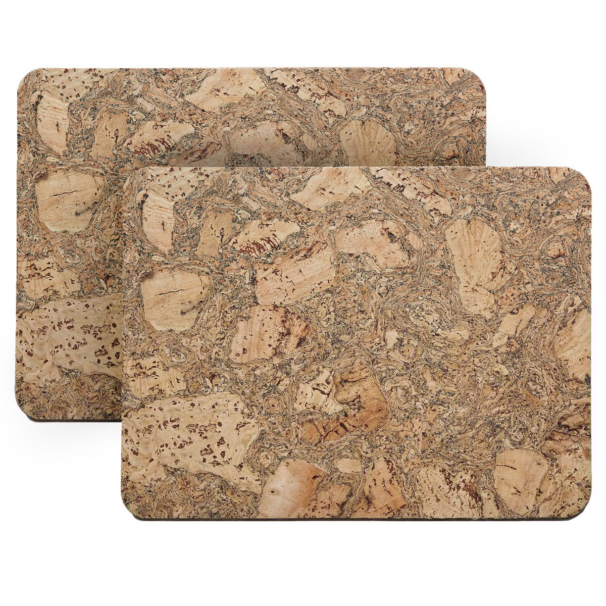 Formgatan Cork placemat 30x40 cm 2-pack Natural | Scandinavian Design | Placemats | Brown