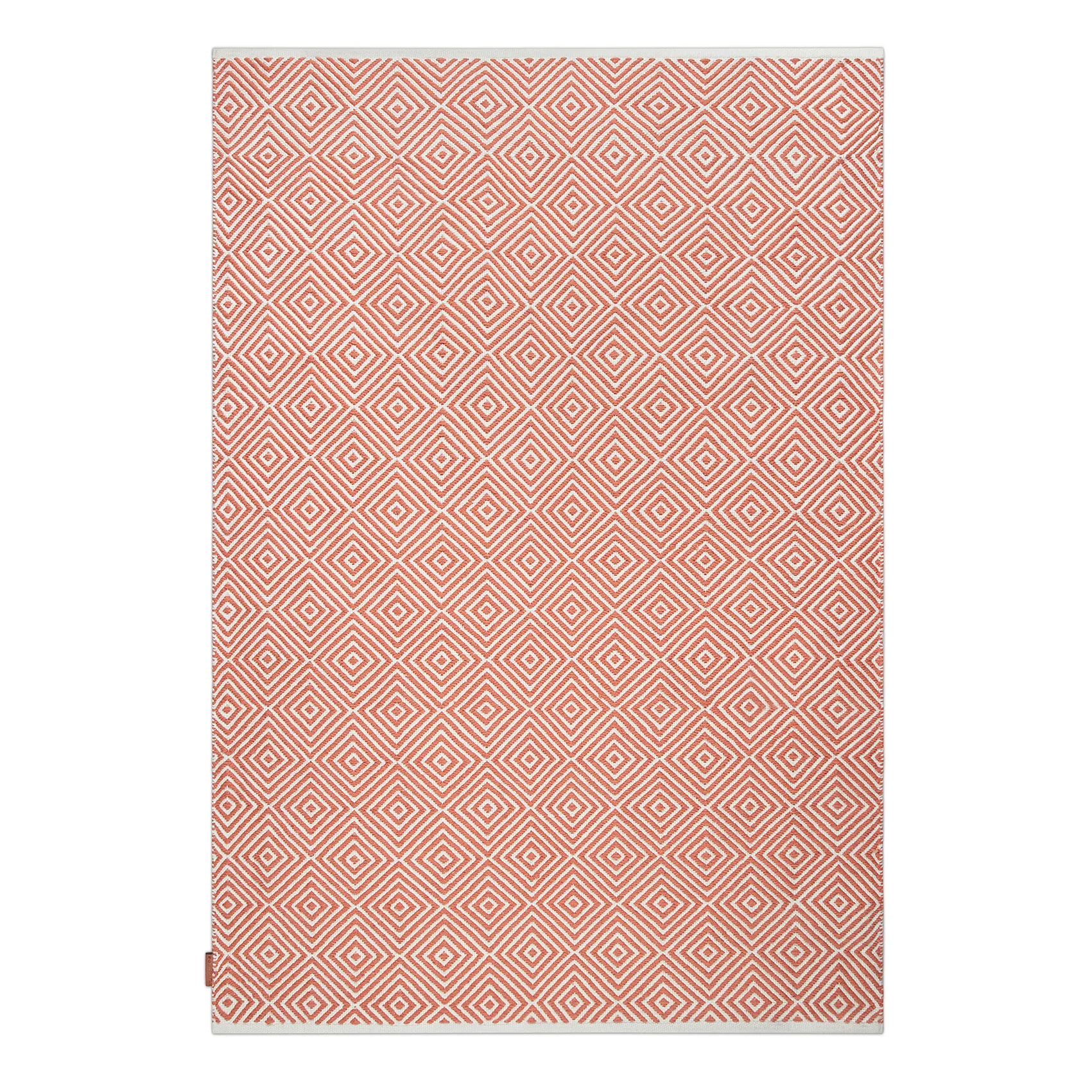 Diamond rug 170x230 cm, Burnt orange Formgatan