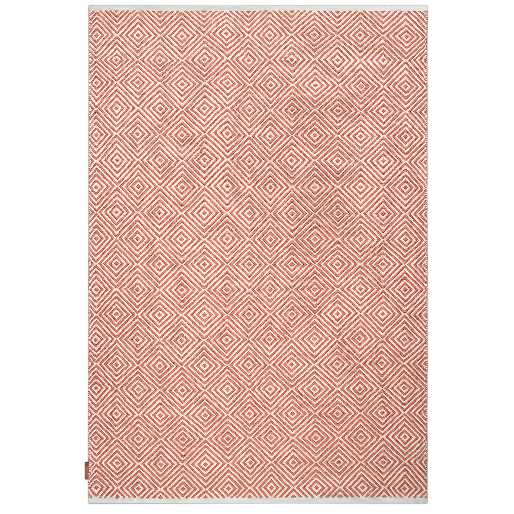 Diamond rug 200x300 cm, Burnt orange Formgatan