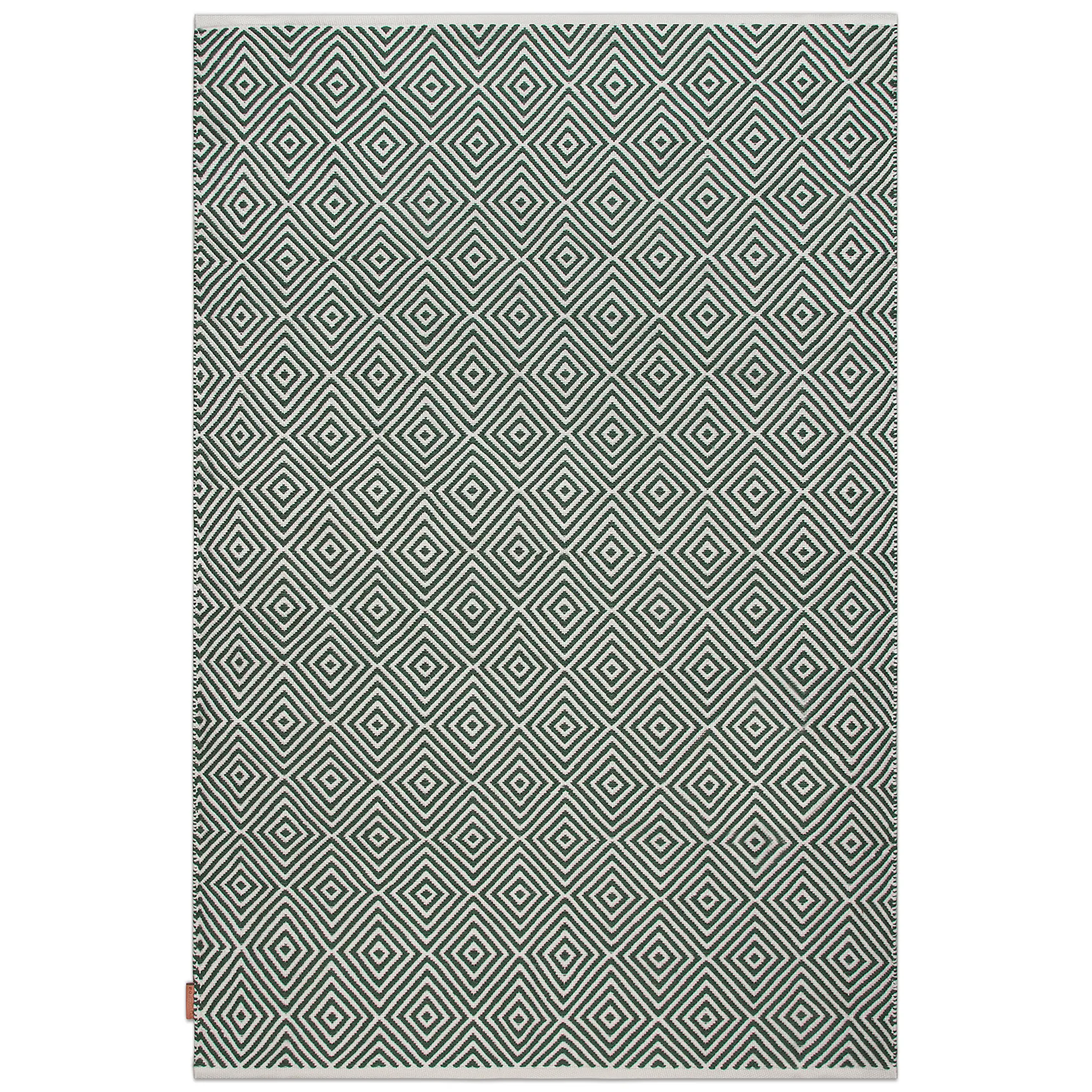 Diamond rug 200x300 cm, Green Formgatan
