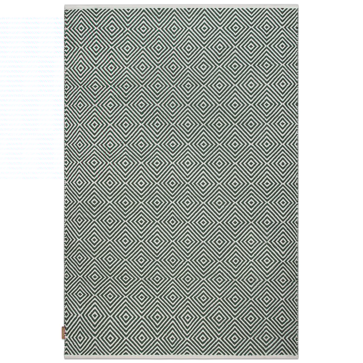 Formgatan Diamond rug 200x300 cm Green | Scandinavian Design | Plastic rugs | Green
