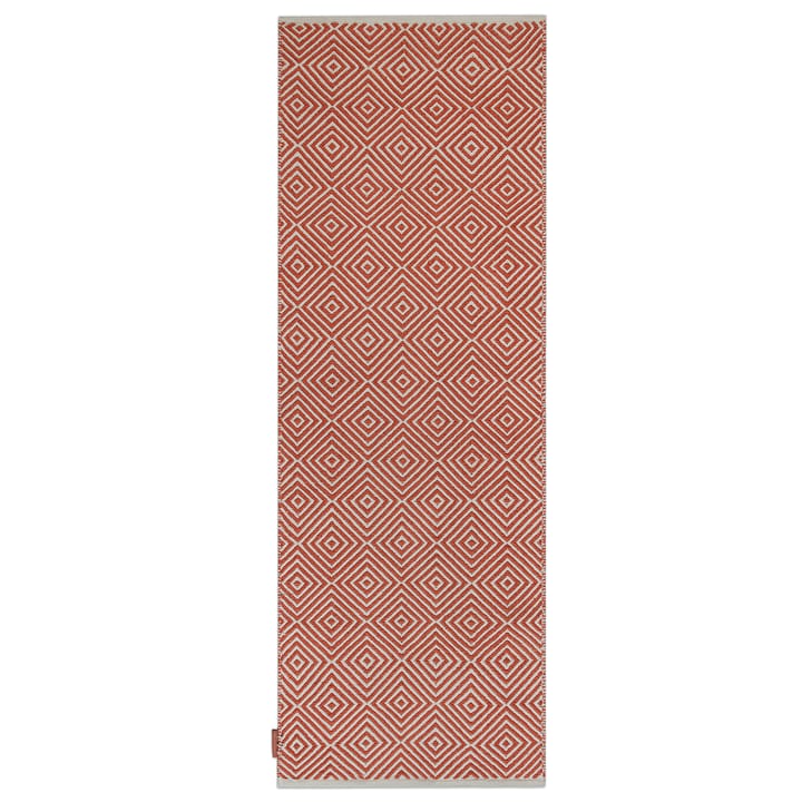 Diamond rug  70x200 cm - Burnt orange - Formgatan