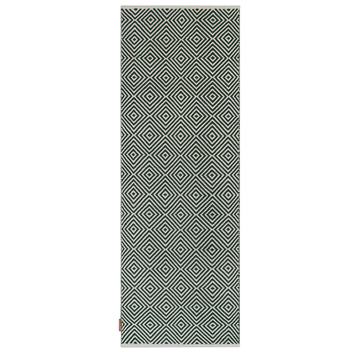 Formgatan Diamond rug 70x200 cm Green | Scandinavian Design | Plastic rugs | Green