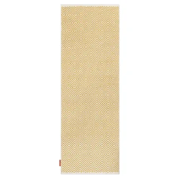 Diamond rug 70x200 cm - Yellow - Formgatan