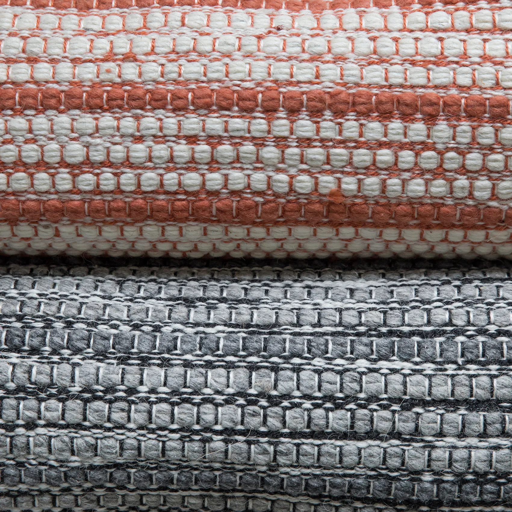 Stripe rug 70x200 cm, Burnt orange Formgatan