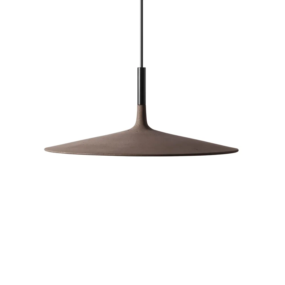 Aplomb Large pendant lamp, Brown concrete Foscarini