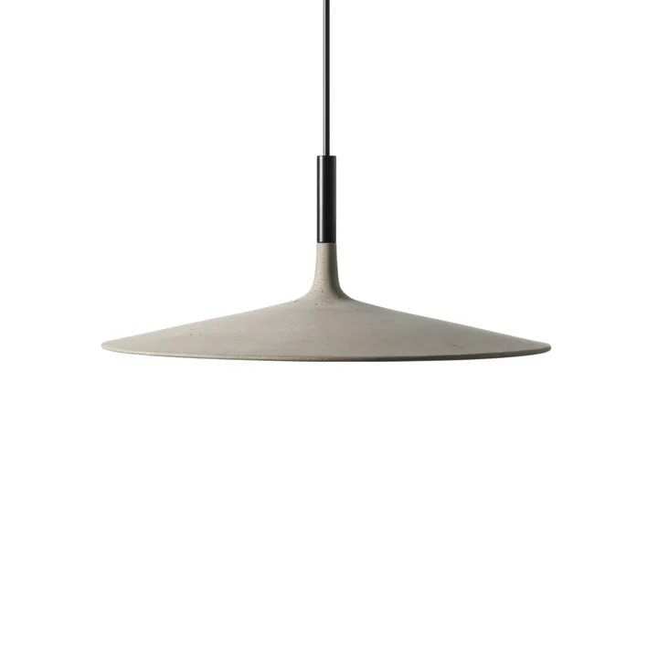 Aplomb Large pendant lamp - Gray concrete - Foscarini