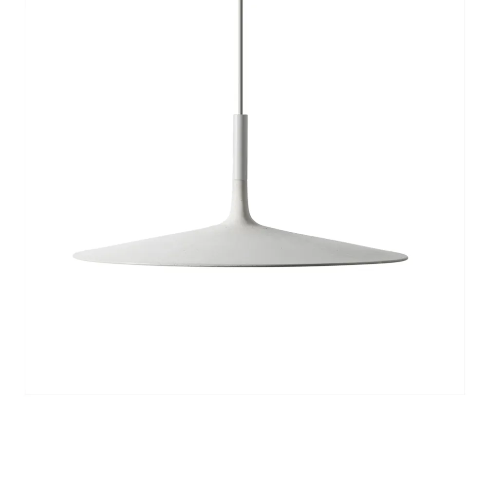 Aplomb Large pendant lamp, White concrete Foscarini