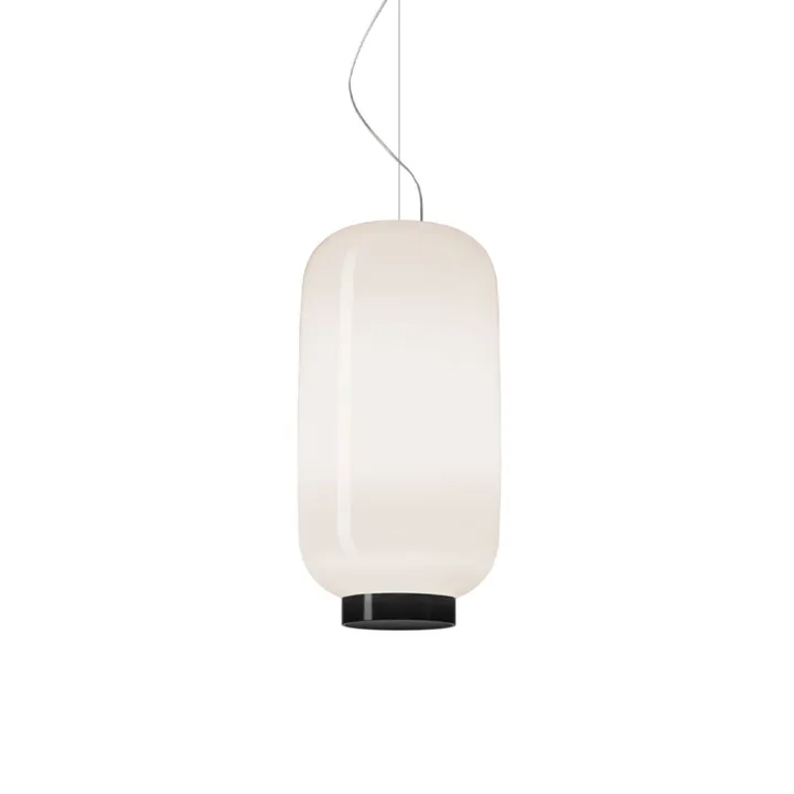 Chouchin 2 Reverse pendant - White/black - Foscarini