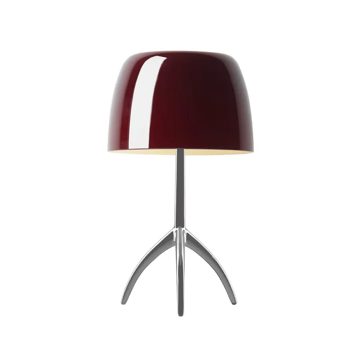 Lumiere Grande Dimmable table lamp - Cherry red, aluminum - Foscarini
