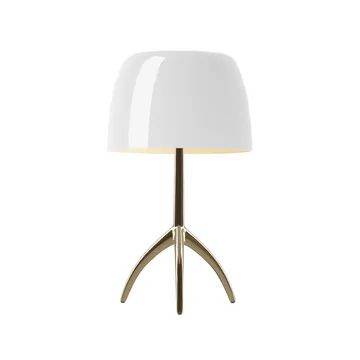 Lumiere Grande Dimmable table lamp - White, champagne - Foscarini