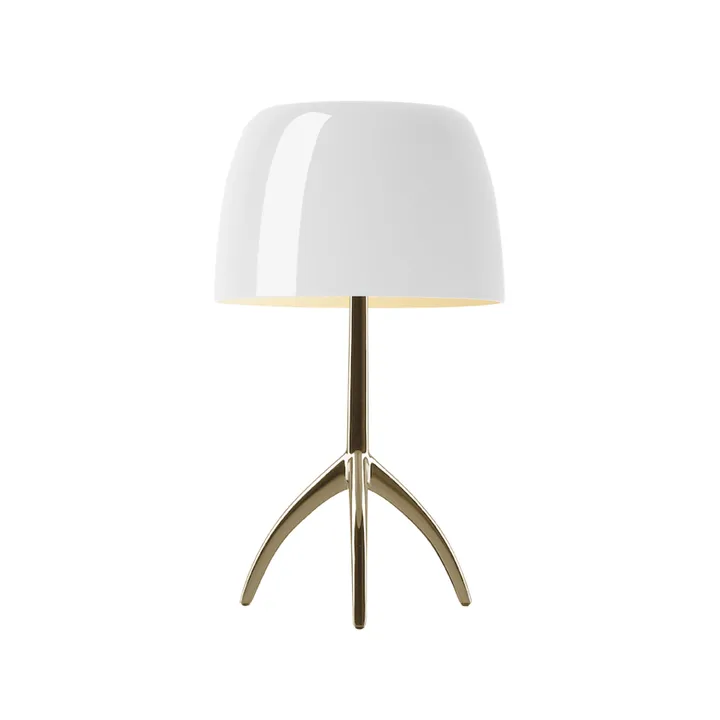Lumiere Grande Dimmable table lamp - White, champagne - Foscarini