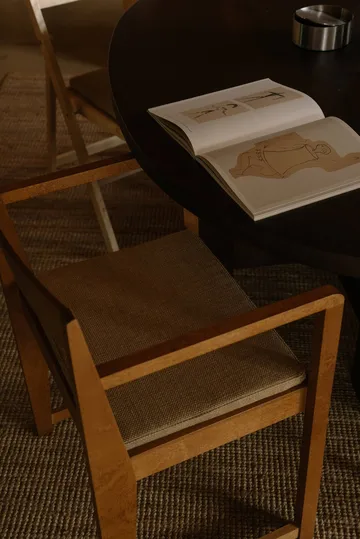 Armrest Chair 01 armchair - Dark brown birch - FRAMA
