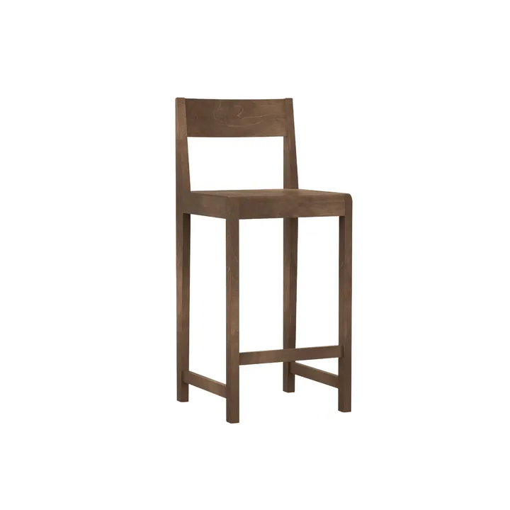 Bar Chair 01 bar stool - Dark brown birch, 65 cm - FRAMA