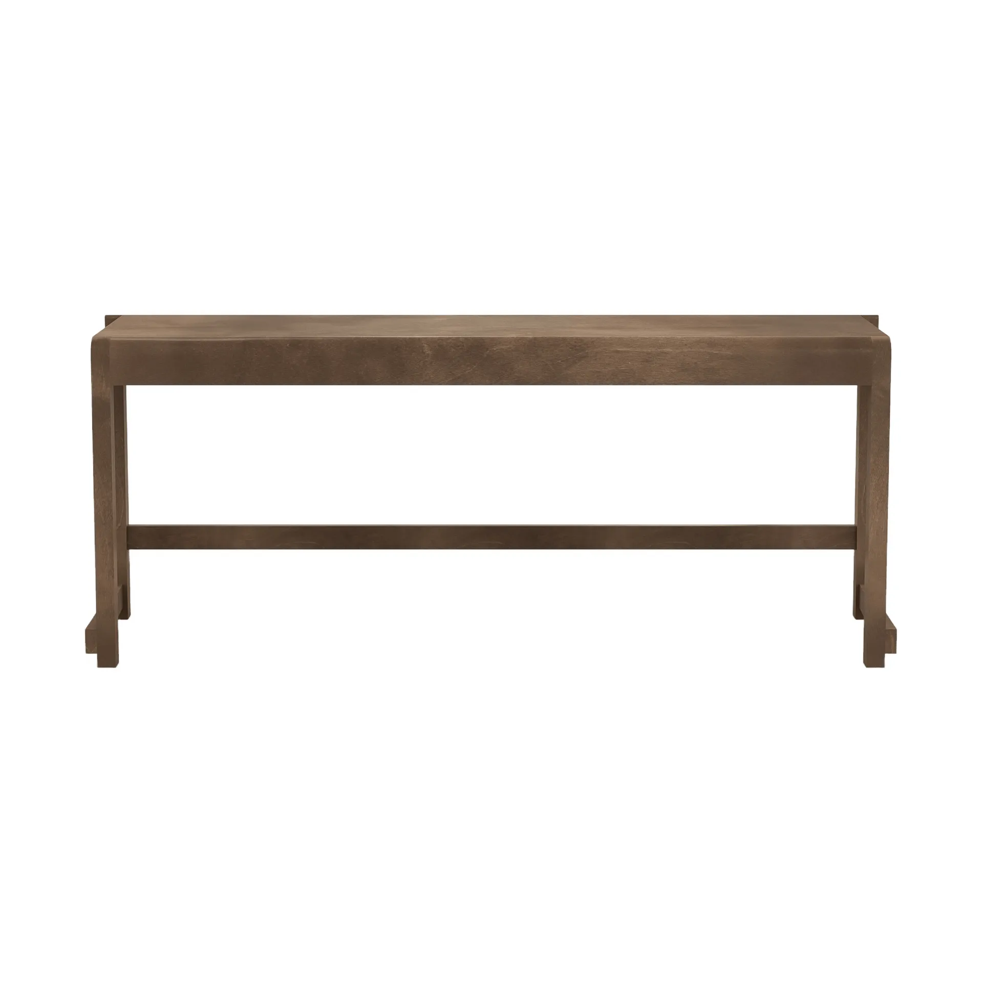 Bench 01 bench, Dark brown birch, 114,6x37x46 cm FRAMA
