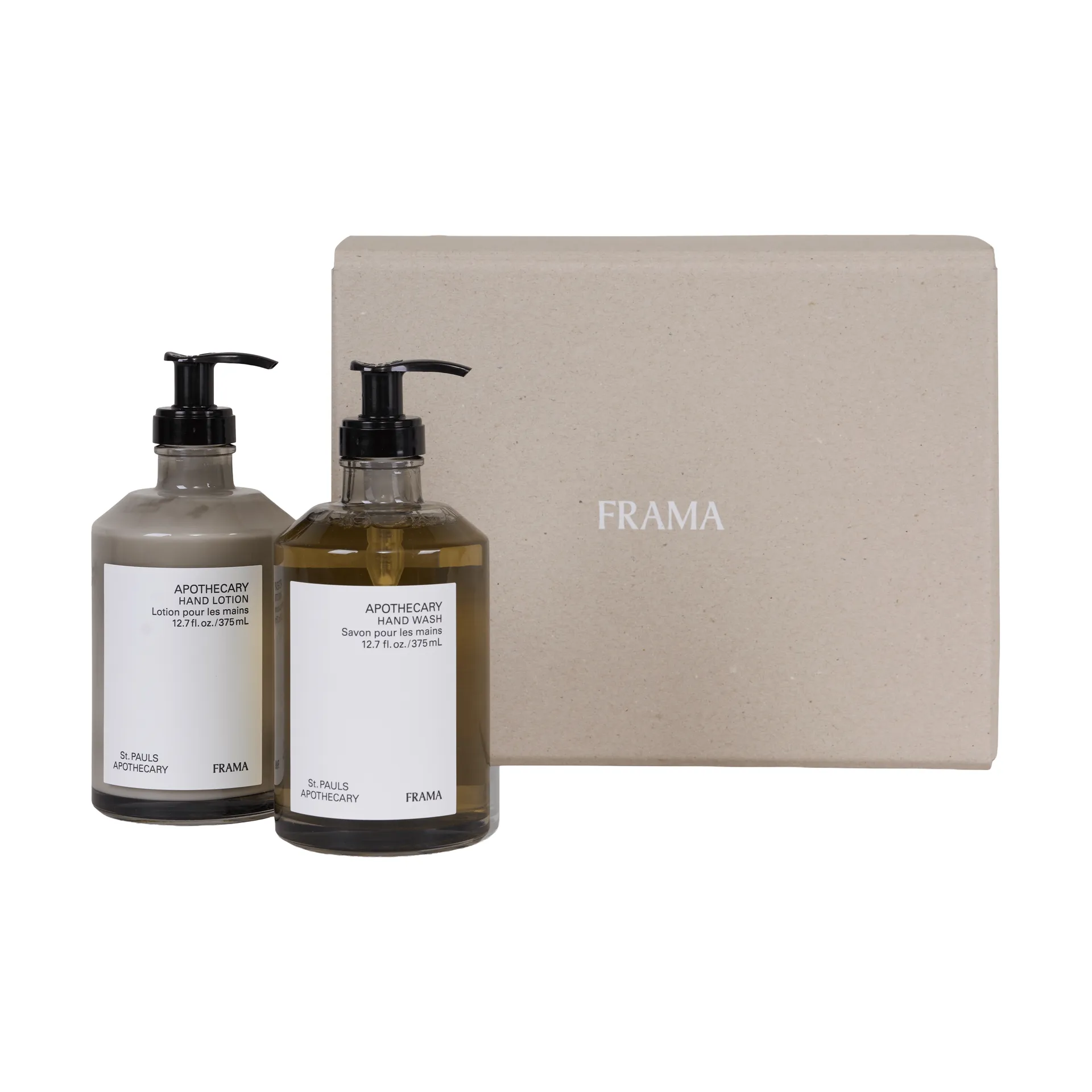 FRAMA gift set hand soap + hand lotion, Apothecary FRAMA