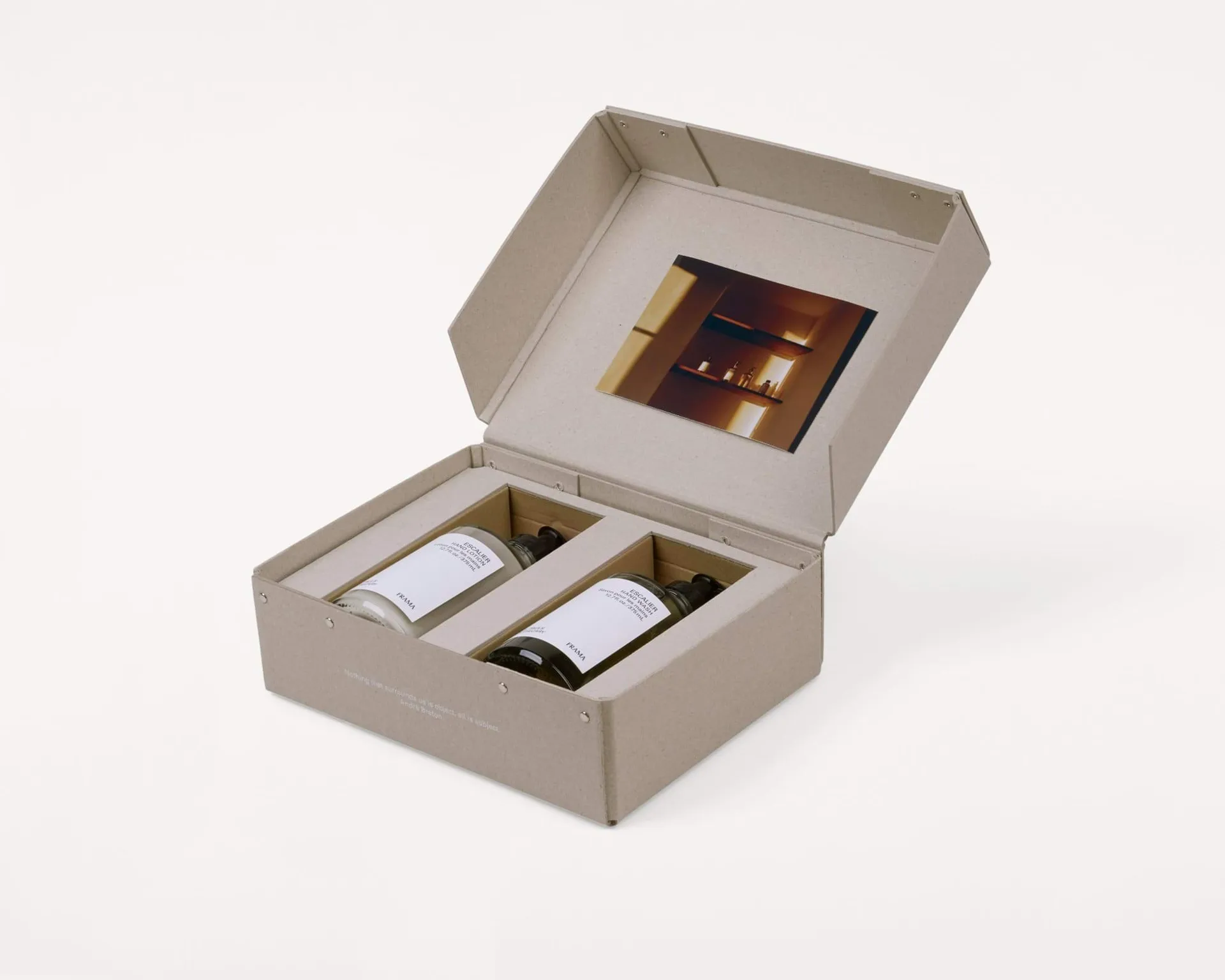 FRAMA gift set hand soap + hand lotion, Escalier FRAMA