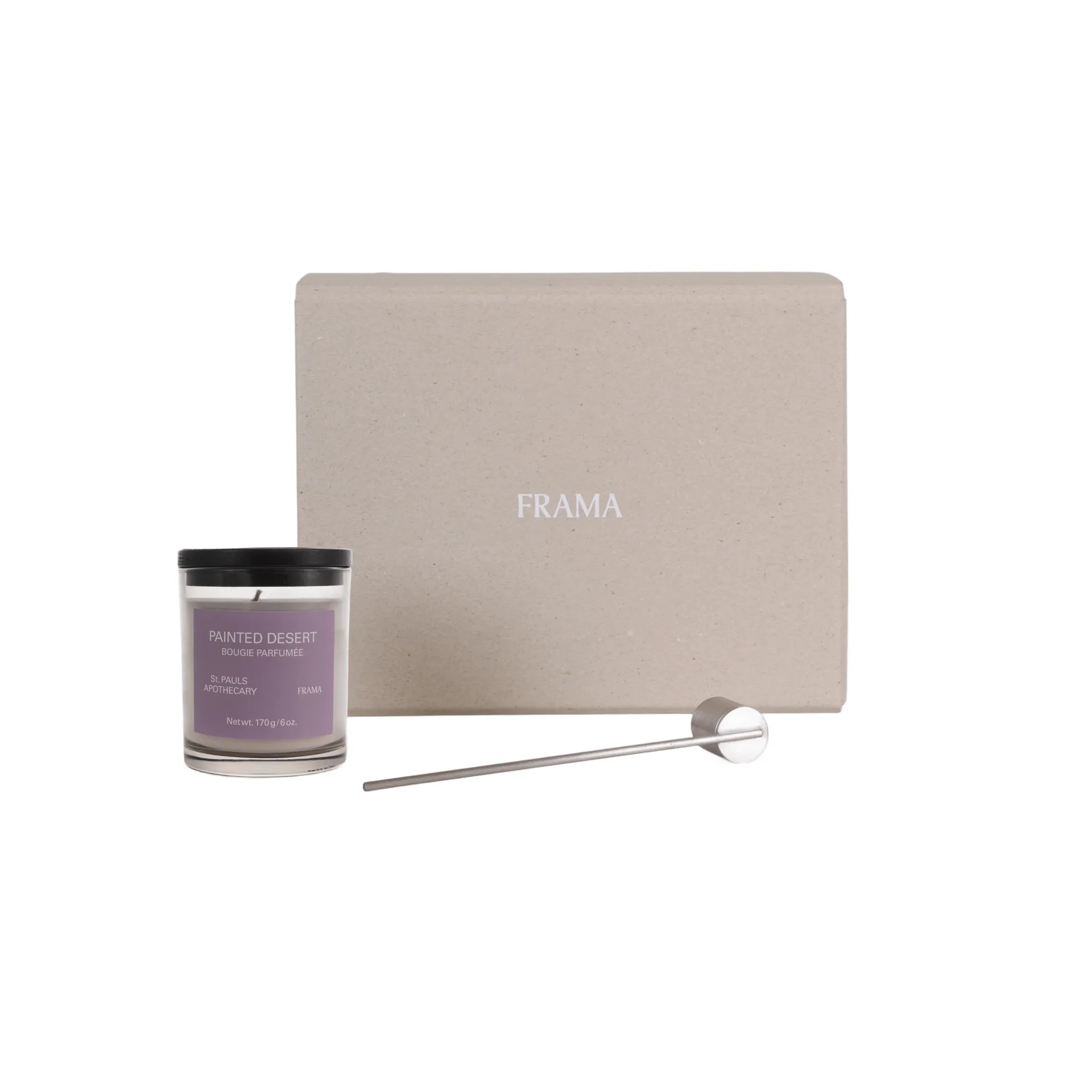 FRAMA gift set scented candle + candle snuffer, Painted Desert FRAMA