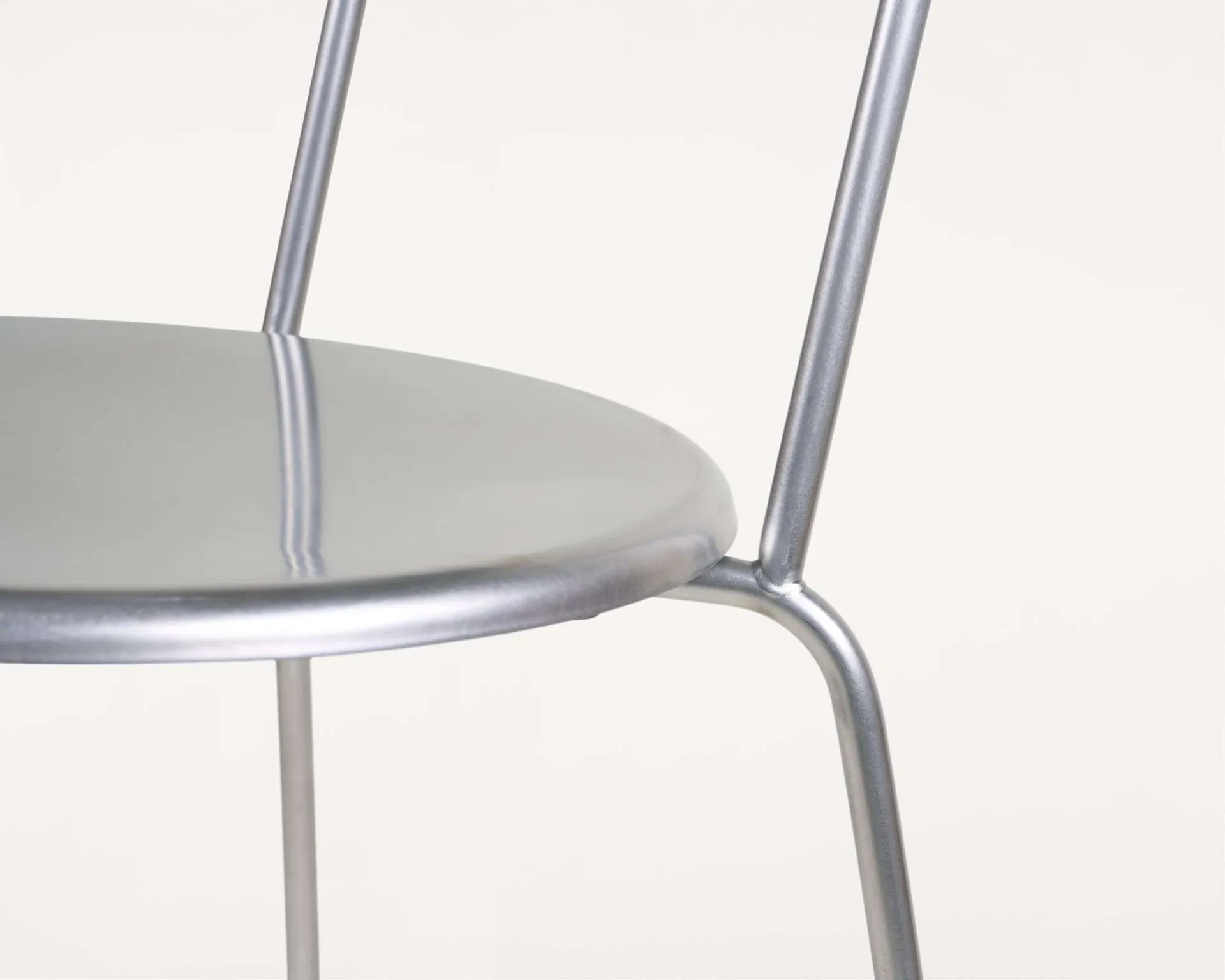 Petit Rond chair, Stainless steel FRAMA