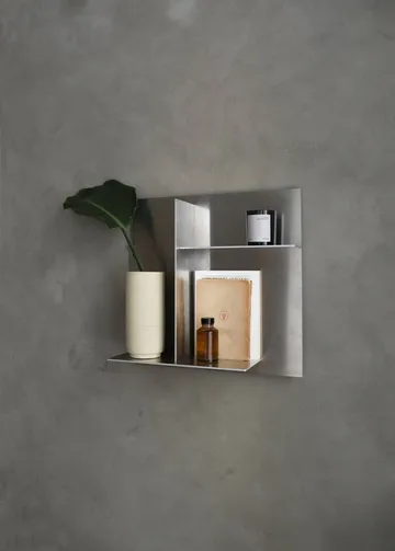 Rivet Typecase wall shelf - Aluminium, 44,6x44,6x16,1 cm - FRAMA