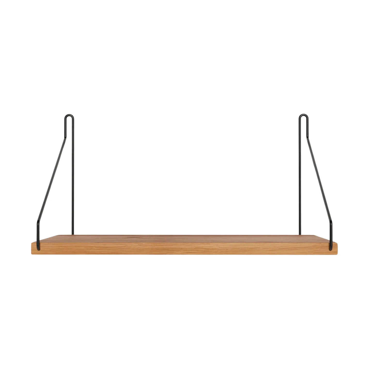 Single Shelf wall shelf, Oak-black, 40x20 cm FRAMA
