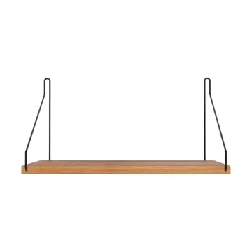 Single Shelf wall shelf - Oak-black, 40x20 cm - FRAMA