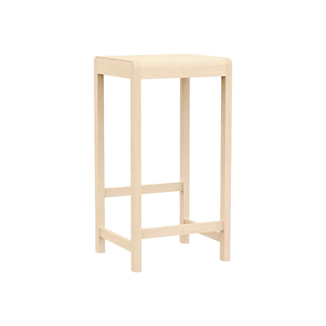 Stool 01 bar stool, Birch, 76 cm FRAMA