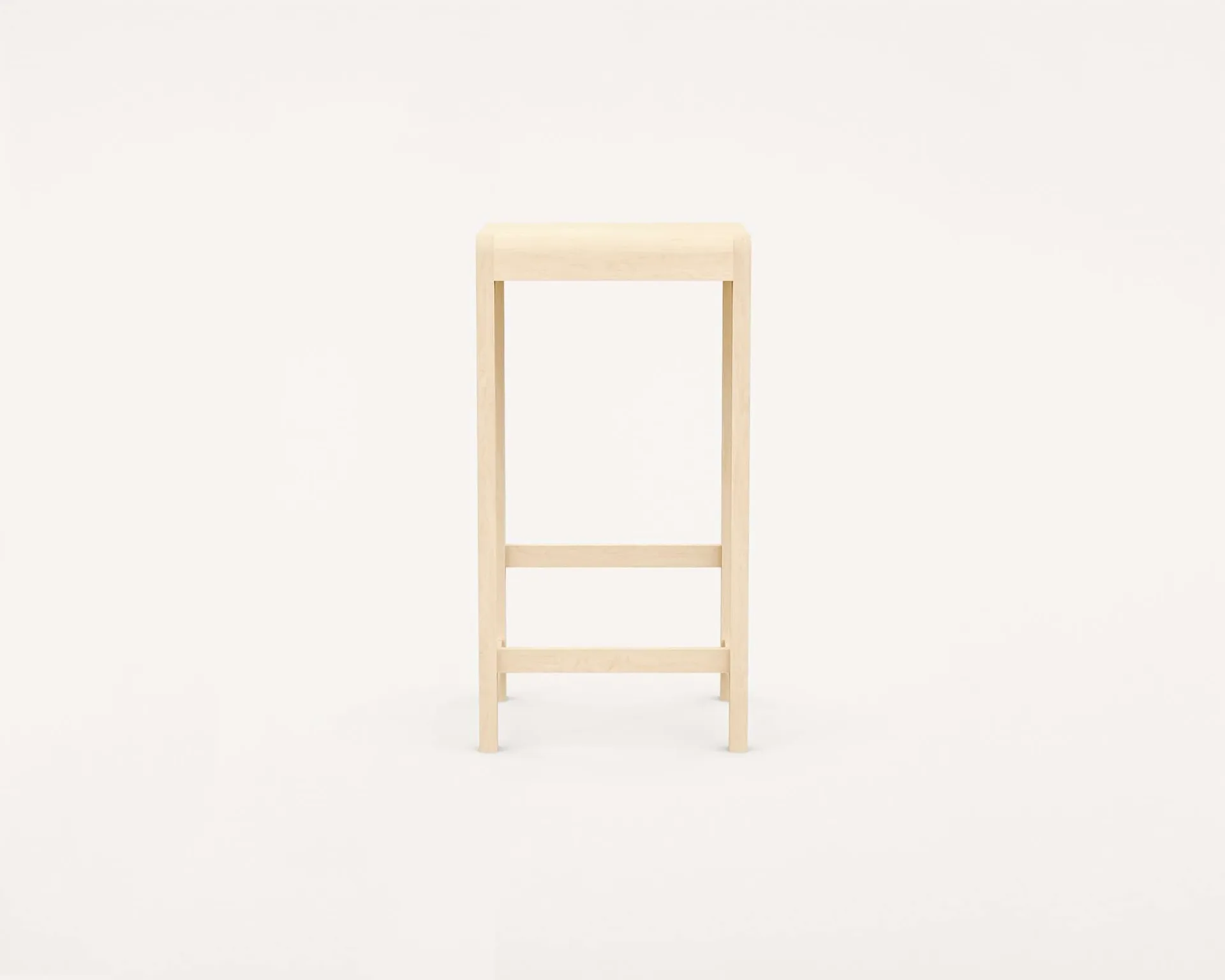 Stool 01 bar stool, Birch, 76 cm FRAMA