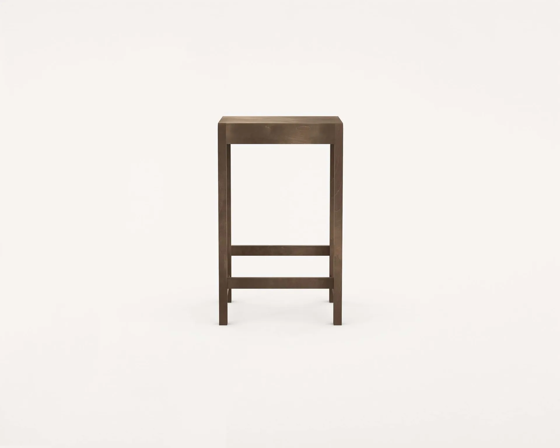Stool 01 bar stool, Dark brown birch, 65 cm FRAMA