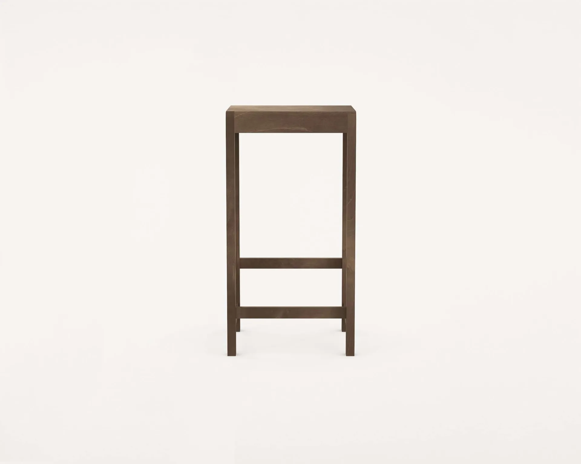Stool 01 bar stool, Dark brown birch, 76 cm FRAMA