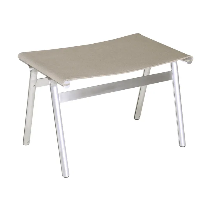 Union stool - Aluminium-Sandstone Linen, H: 40,6 cm - FRAMA