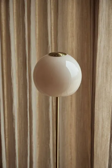 Ball glass floor lamp - Sand grey, 130 cm - Frandsen