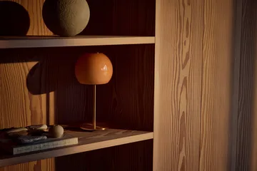 Ball glass table lamp - Amber, Ø18 cm - Frandsen