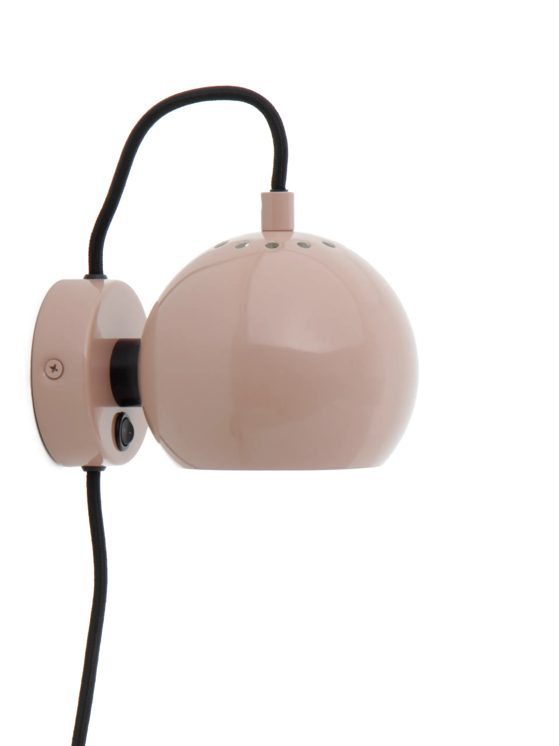 Ball Magnet wall lamp 10x12 cm, Glossy nude Frandsen