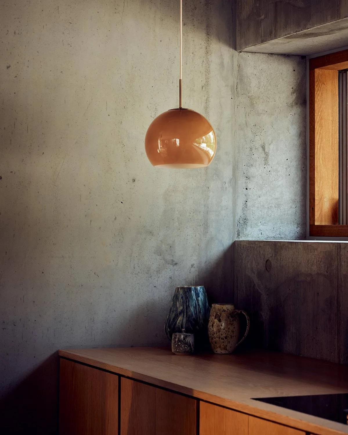 Ball pendant lamp Ø18 cm, Cappuccino Frandsen