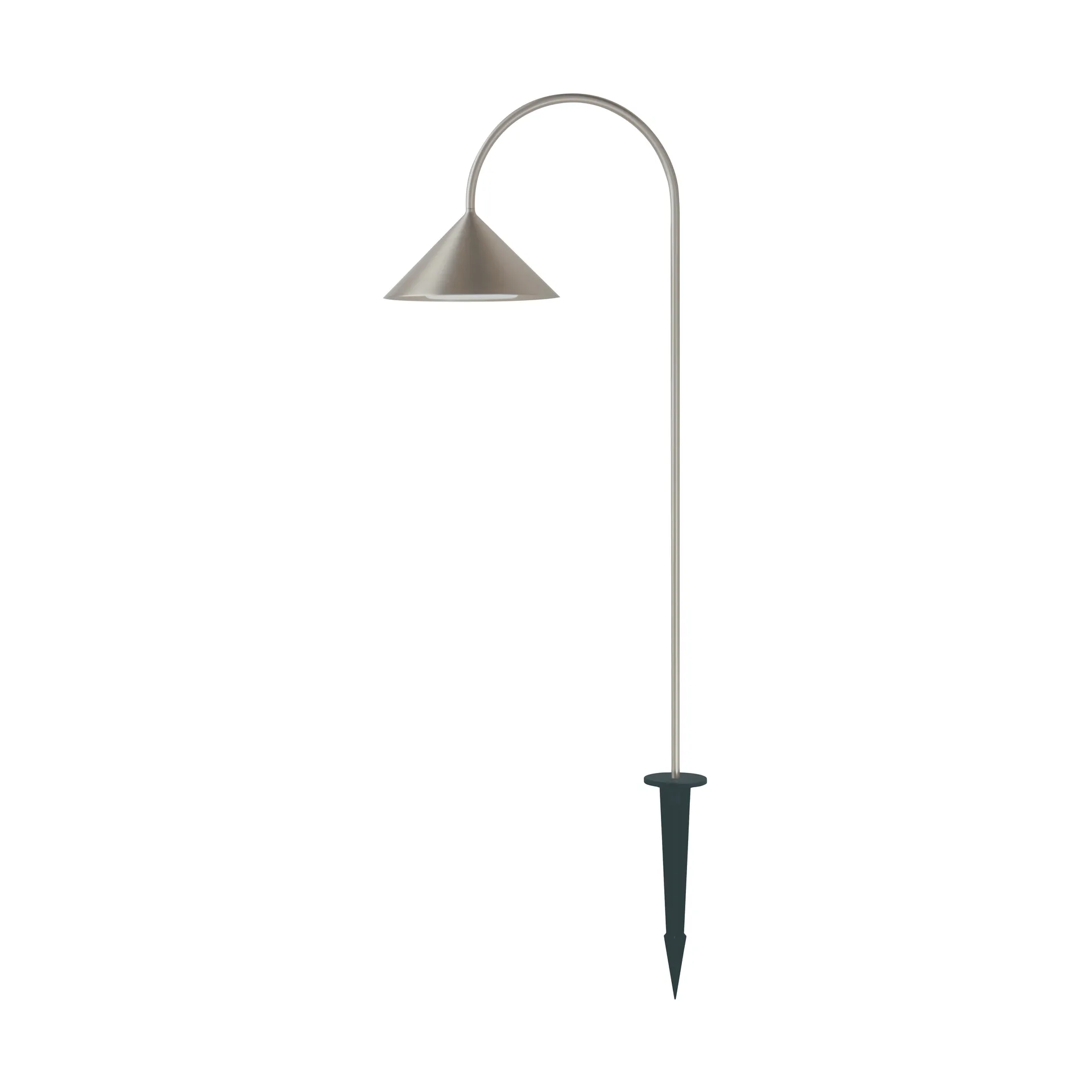 Grasp garden spear garden lamp, Brushed stainless steel, 82 cm Frandsen