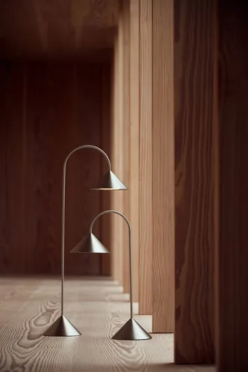 Grasp portable table lamp - Brushed stainless steel, 47 cm - Frandsen