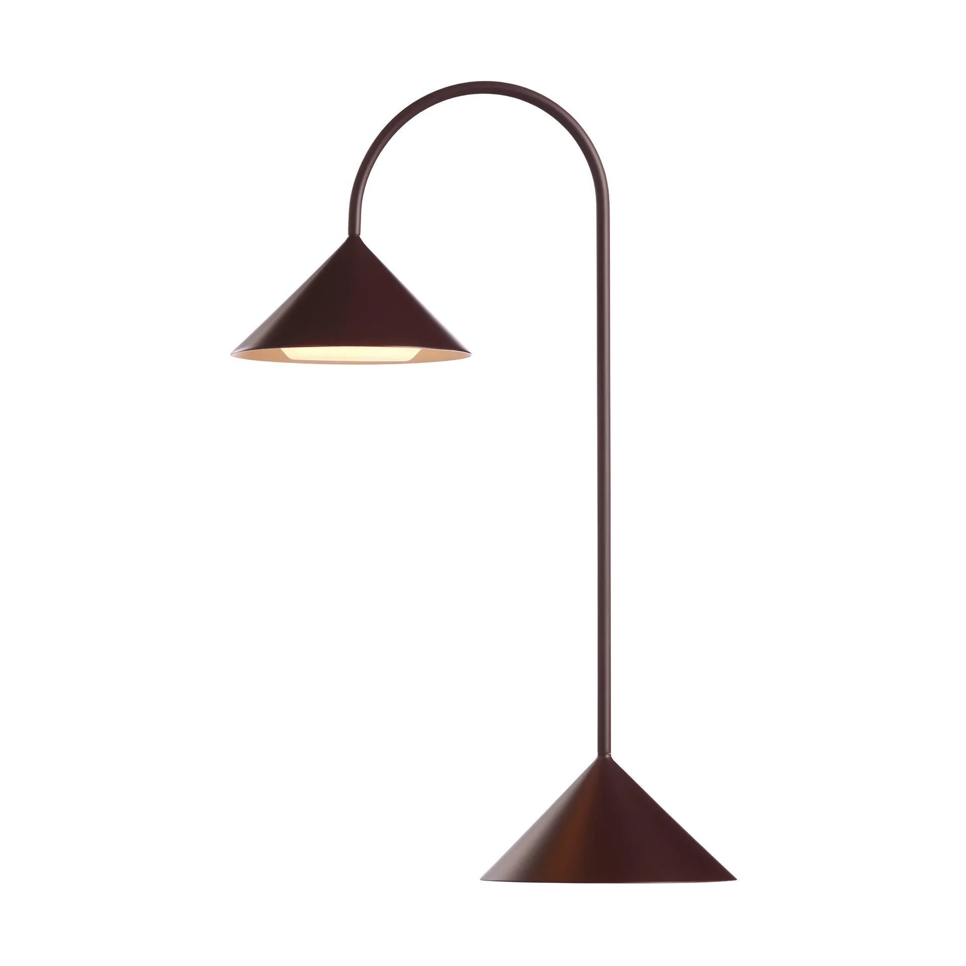 Grasp portable table lamp, Matt Beetroot, 47 cm Frandsen