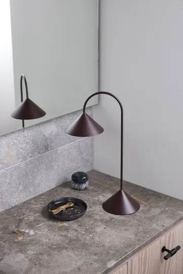 Grasp portable table lamp - Matt Beetroot, 47 cm - Frandsen