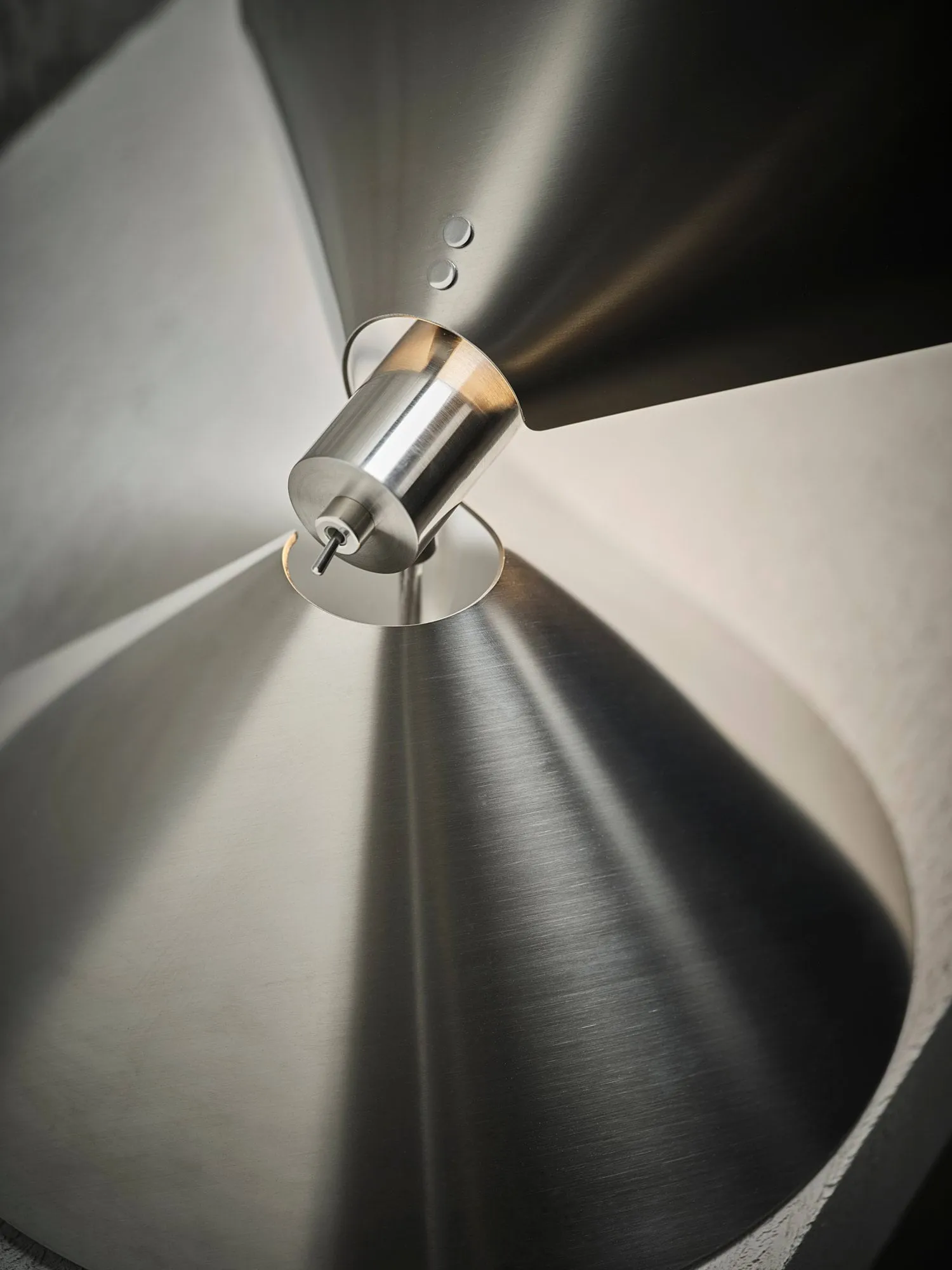 Peel table lamp, Brushed stainless steel Frandsen