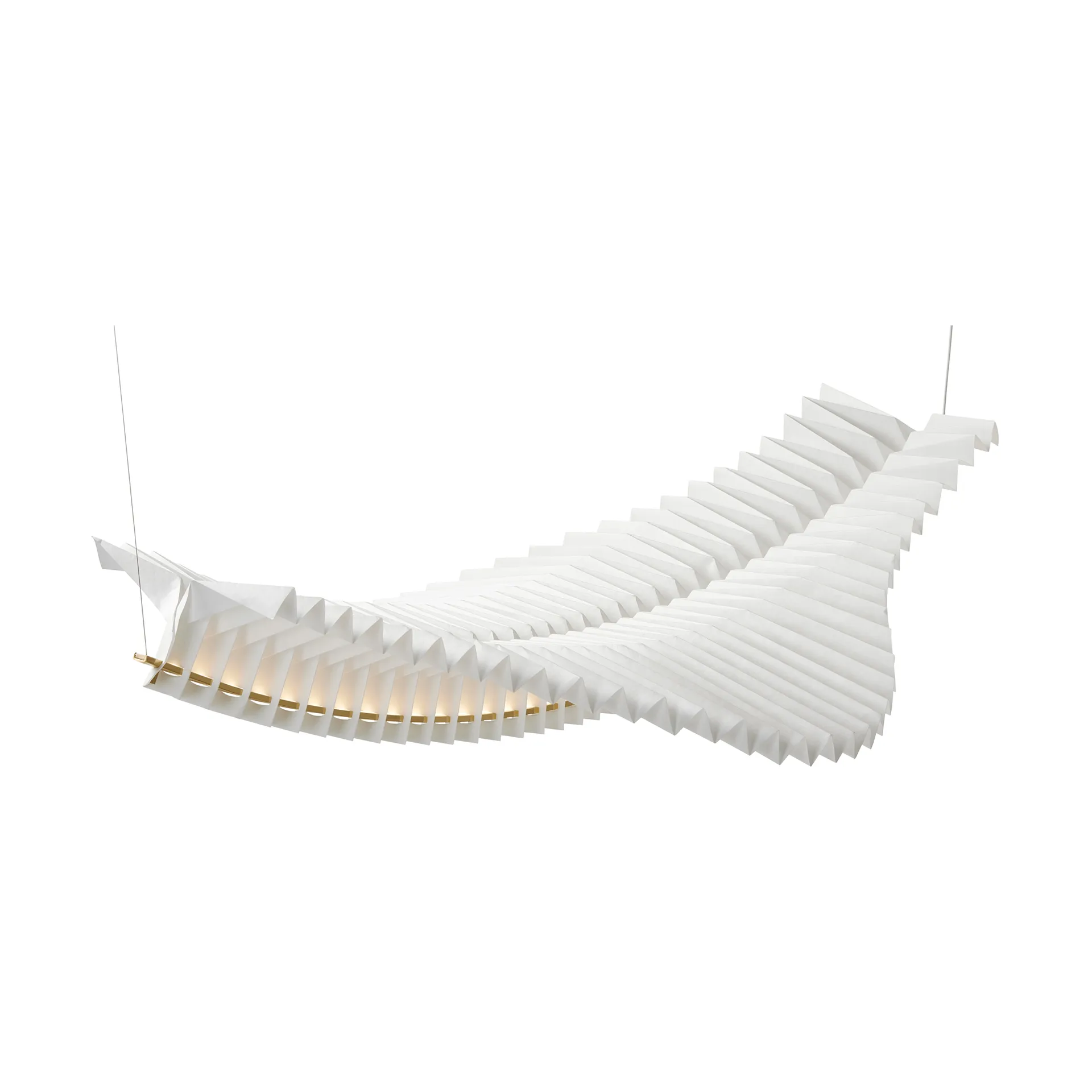 Sora pendant lamp, Solid brass-white Frandsen