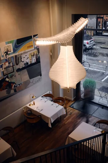 Sora pendant lamp - Solid brass-white - Frandsen