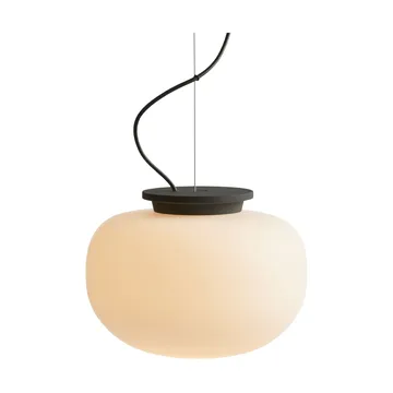 Supernate pendant lamp - Opal white-black, Ø28 cm - Frandsen