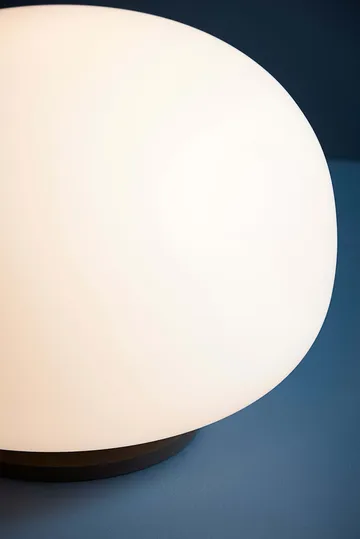 Supernate table lamp - Opal white-black, Ø38 cm - Frandsen